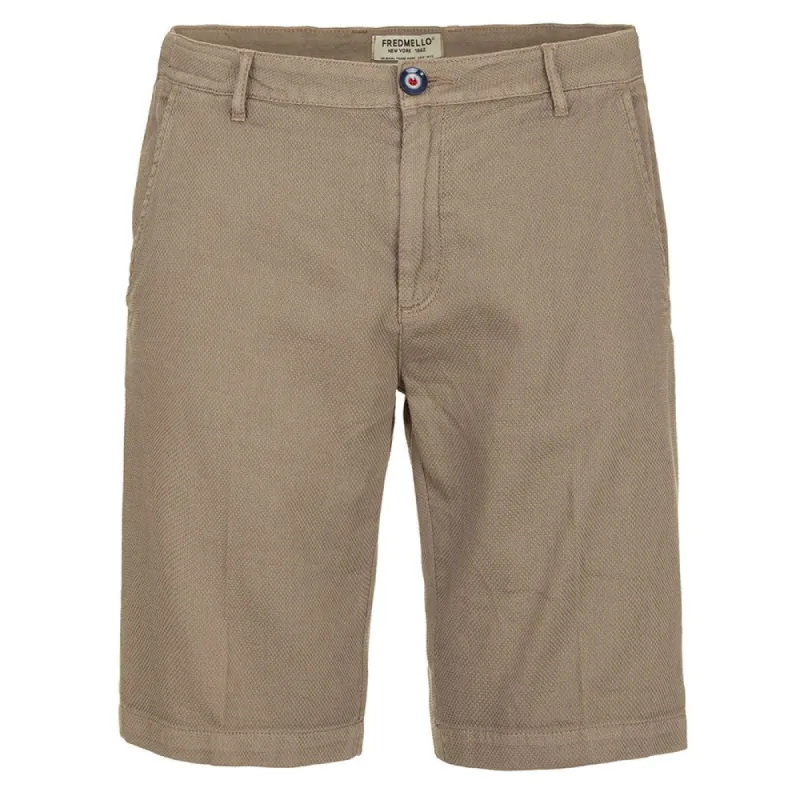 Summertime Sophistication Beige Cotton Shorts sold by Louxly