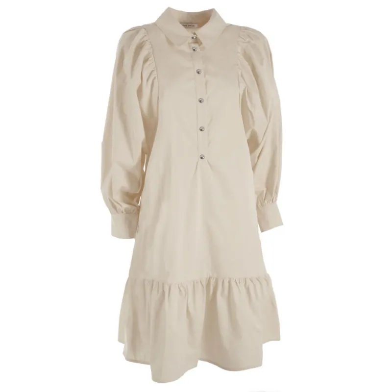Beige Cotton Women Dress sold by Louxly