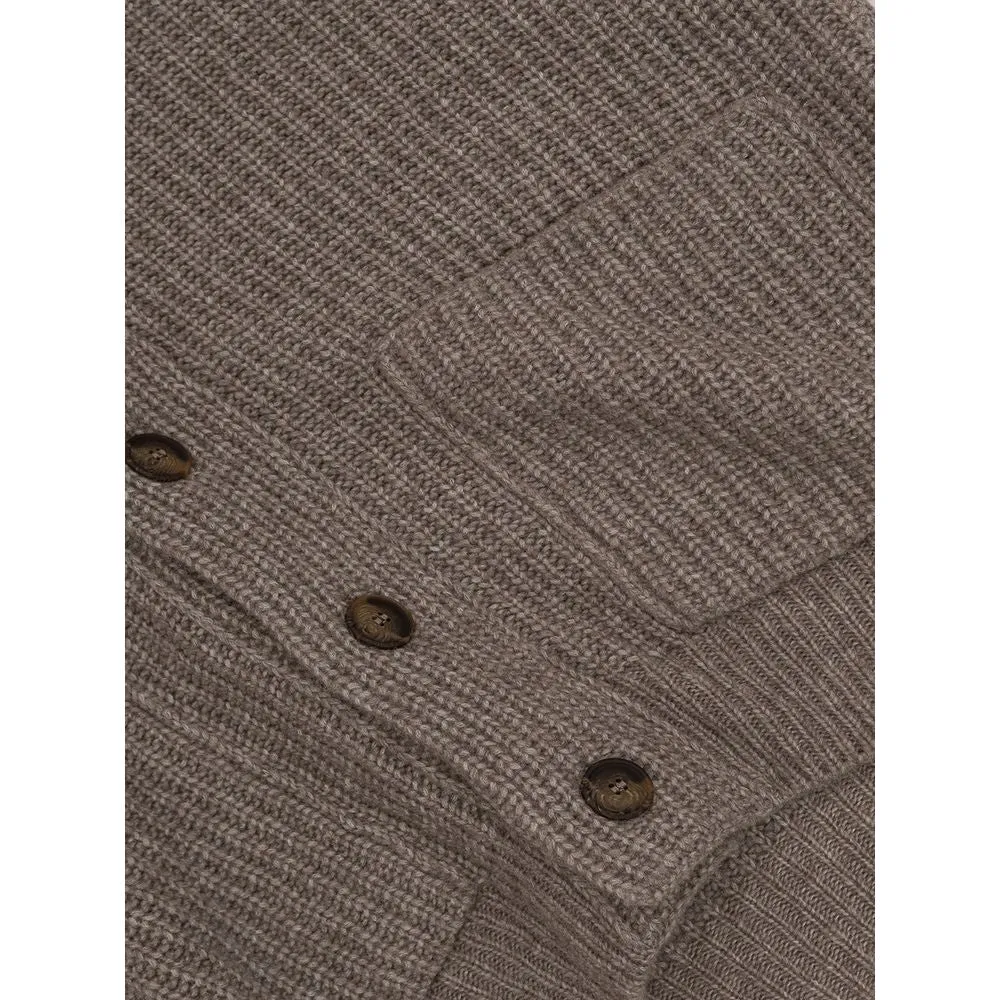 Gray Wool Cardigan sold by Louxly product image thumbnail 5