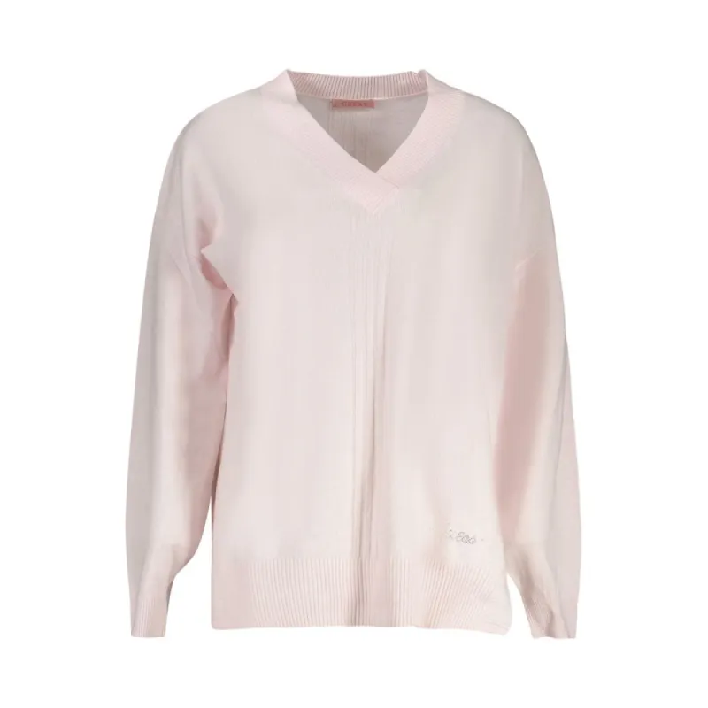 Pink Acrylic Women Sweater sold by Louxly