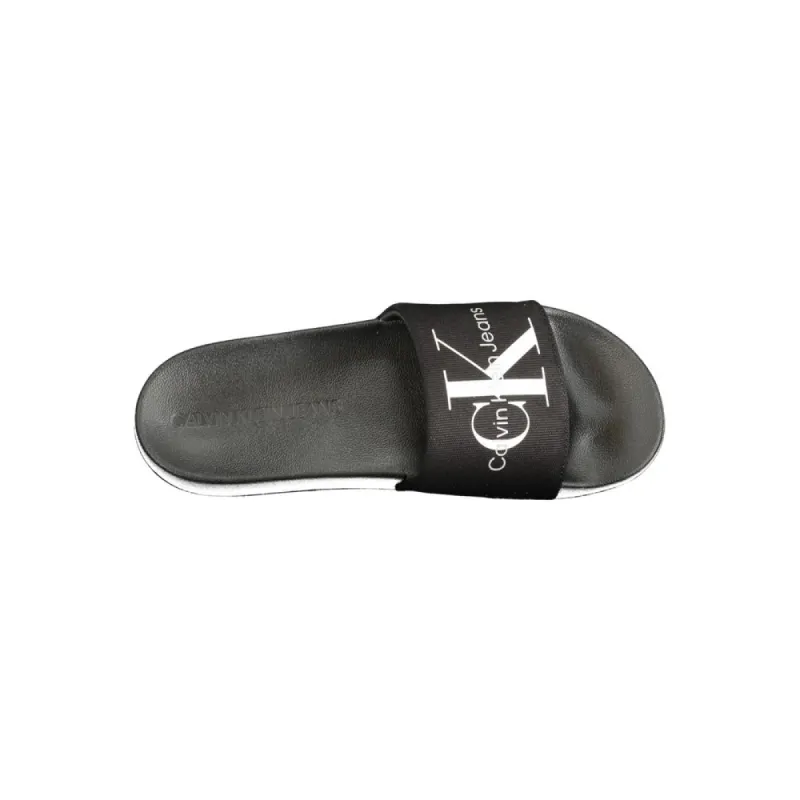 Black Polyester Sandal made by Calvin Klein