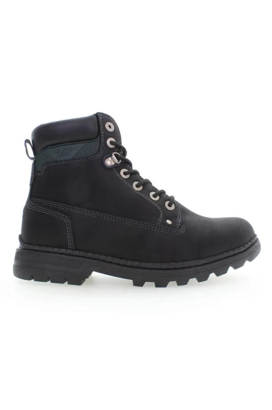 Black Polyester Men Boot sold by Louxly