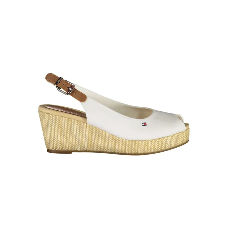 White Cotton Sandal sold by Louxly