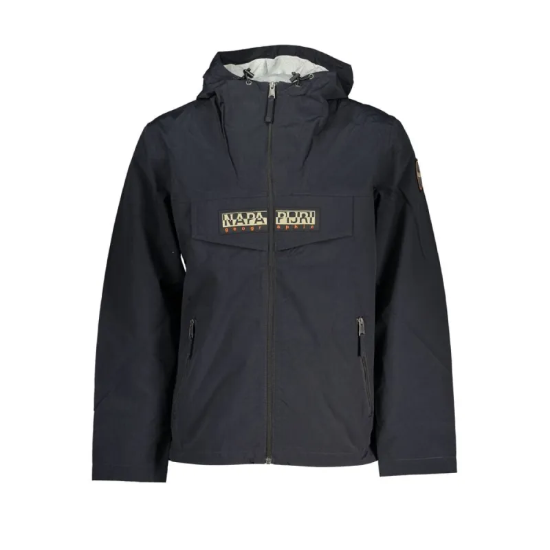 Black Polyester Jacket sold by Louxly