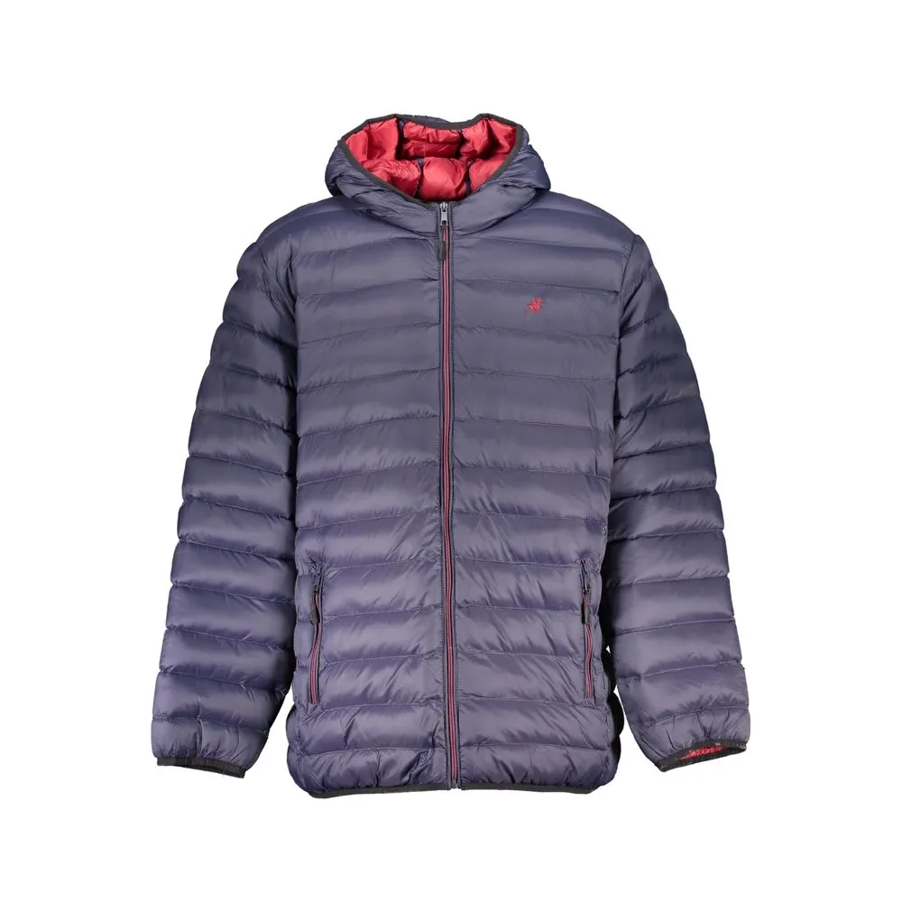 Blue Polyester Jacket sold by Louxly