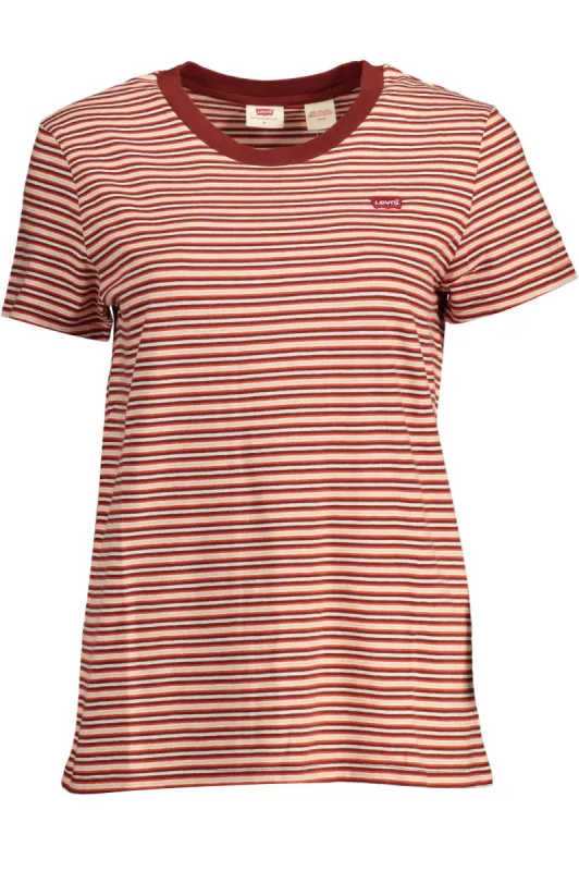 Red Cotton Women T-Shirt sold by Louxly