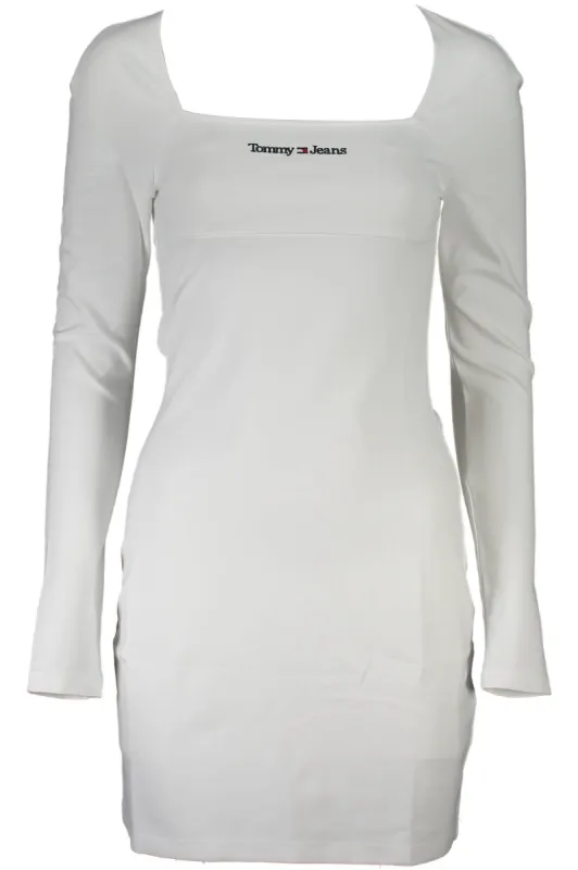 White Viscose Women Dress sold by Louxly