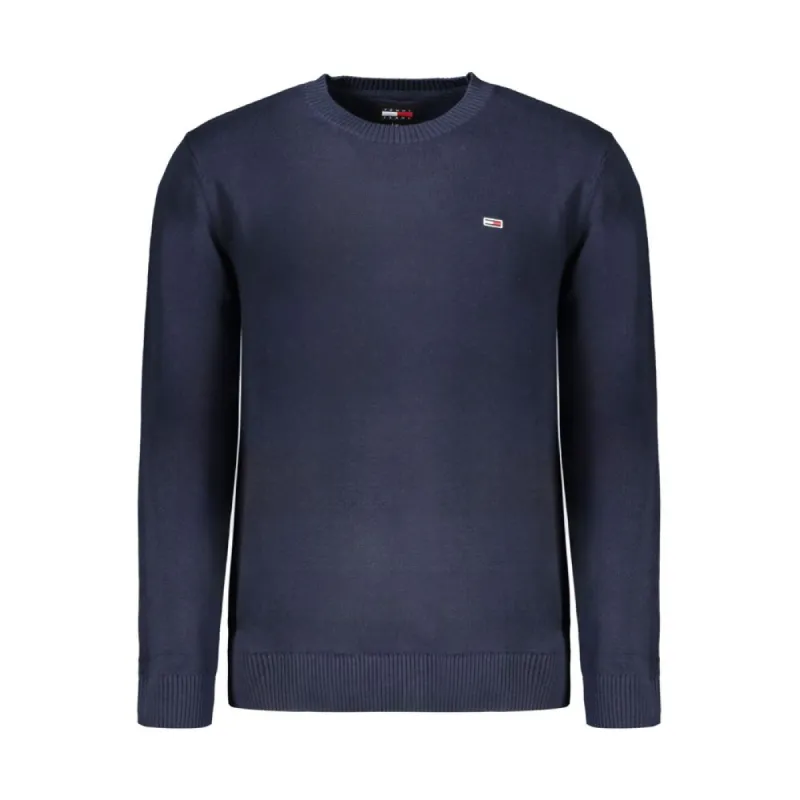 Blue Cotton Men Sweater made by Tommy Hilfiger