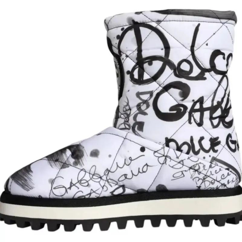 White Polyester Boot sold by Louxly
