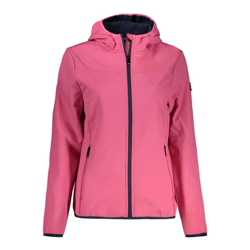 Pink Polyester Women Jacket sold by Louxly