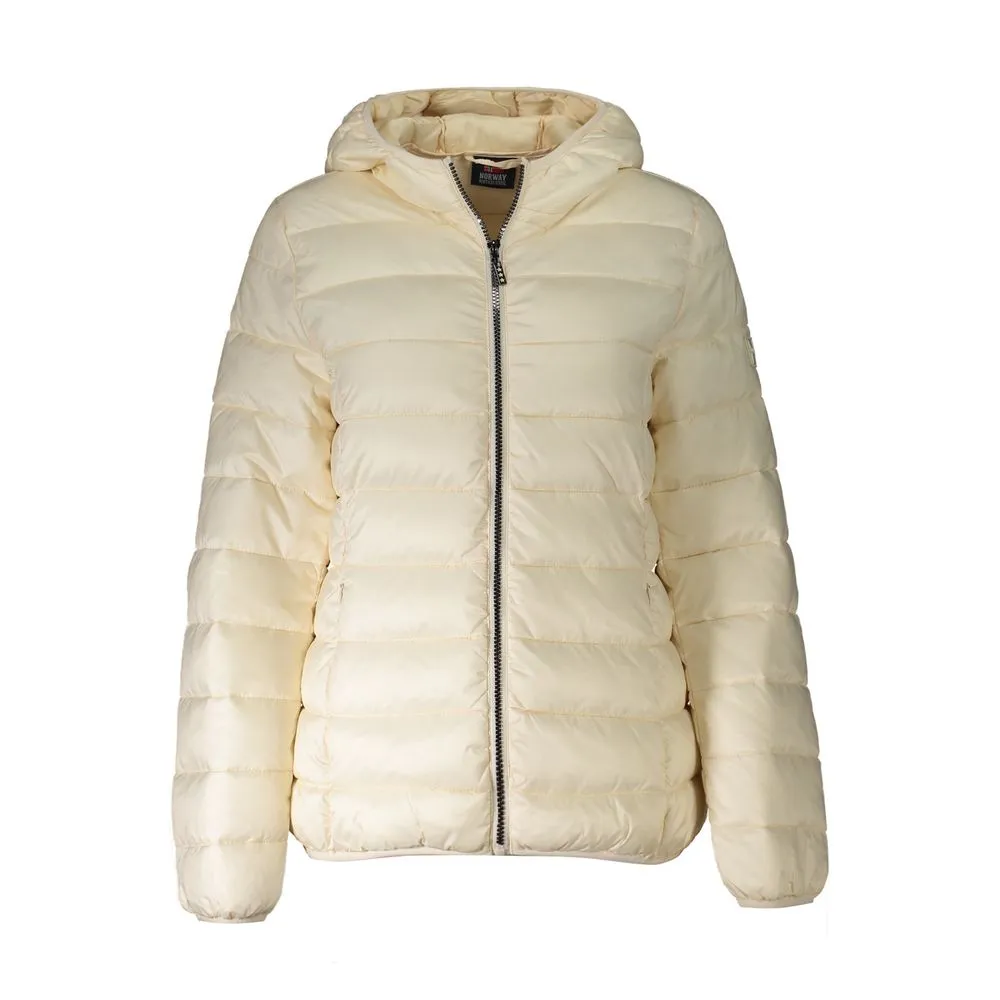 Beige Polyamide Women Jacket sold by Louxly