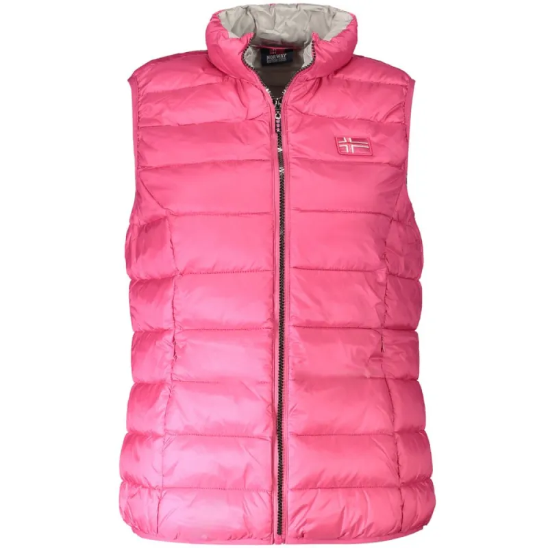 Pink Polyamide Women Jacket sold by Louxly