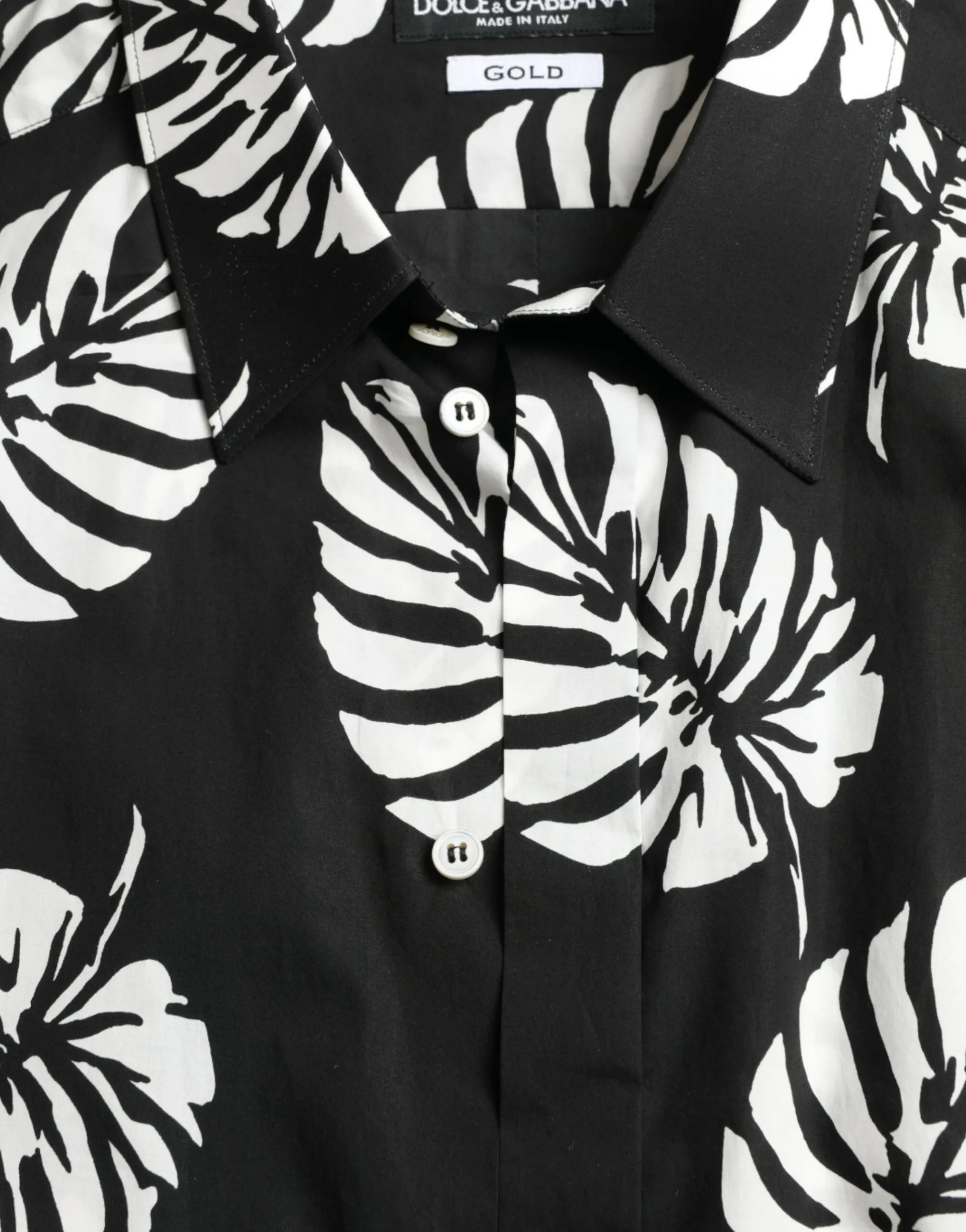 Elegant Leaf Print Slim Fit Dress Shirt sold by Louxly product image thumbnail 5