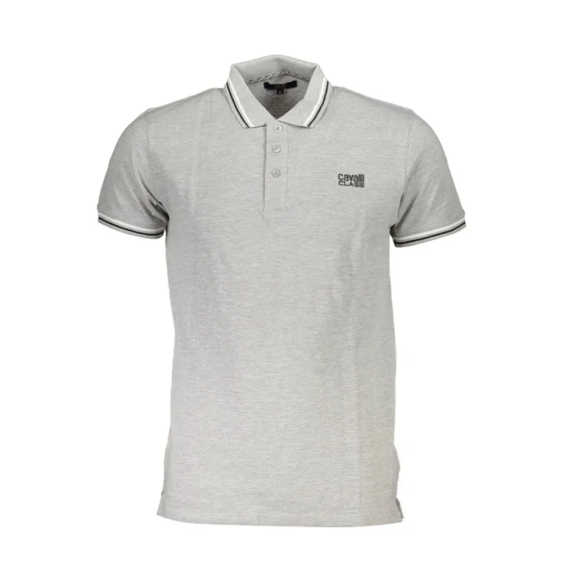 Gray Cotton Polo Shirt sold by Louxly