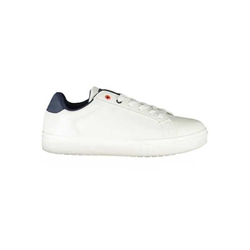 White Polyester Sneaker sold by Louxly