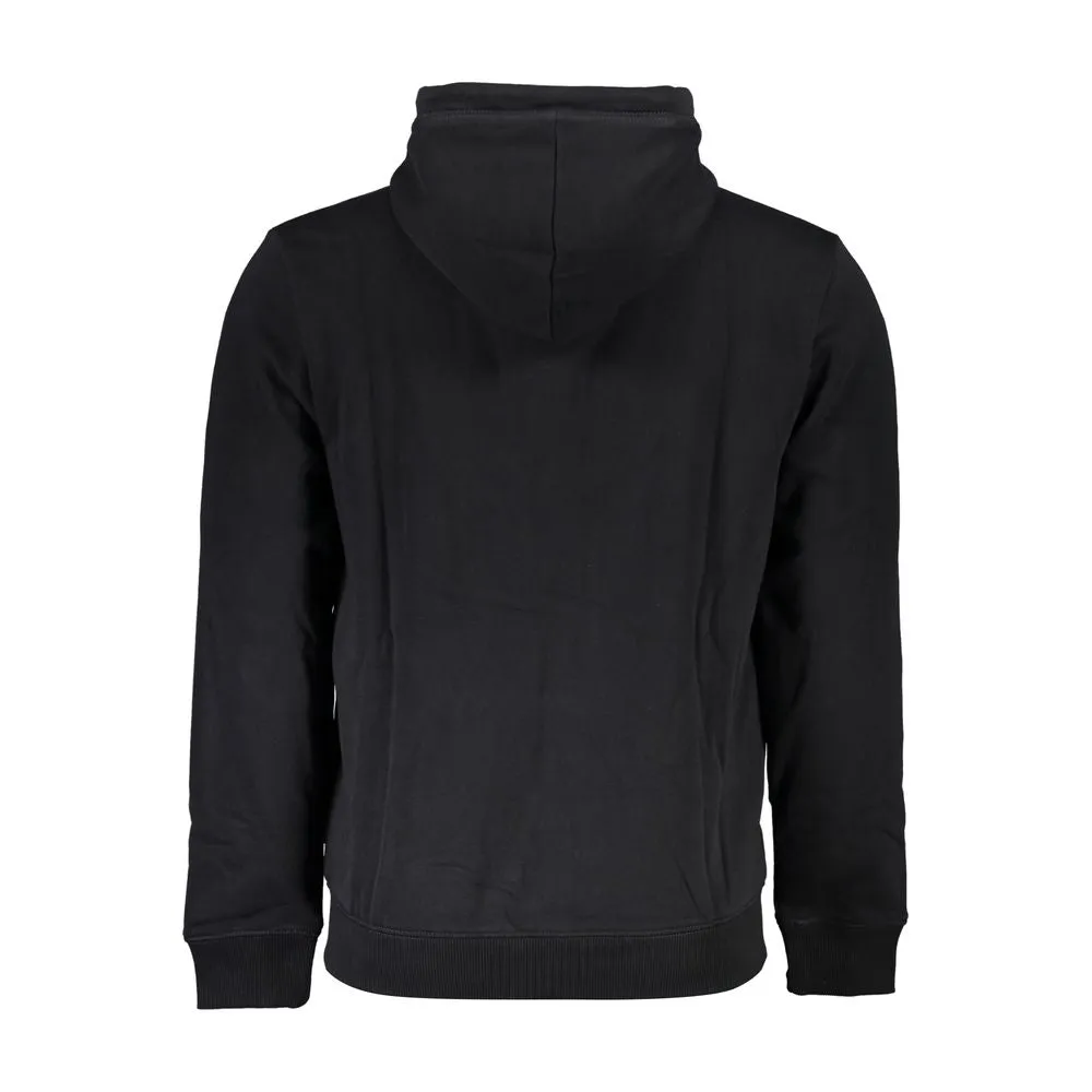 Black Cotton Men Hooded Sweater sold by Louxly product image thumbnail 2
