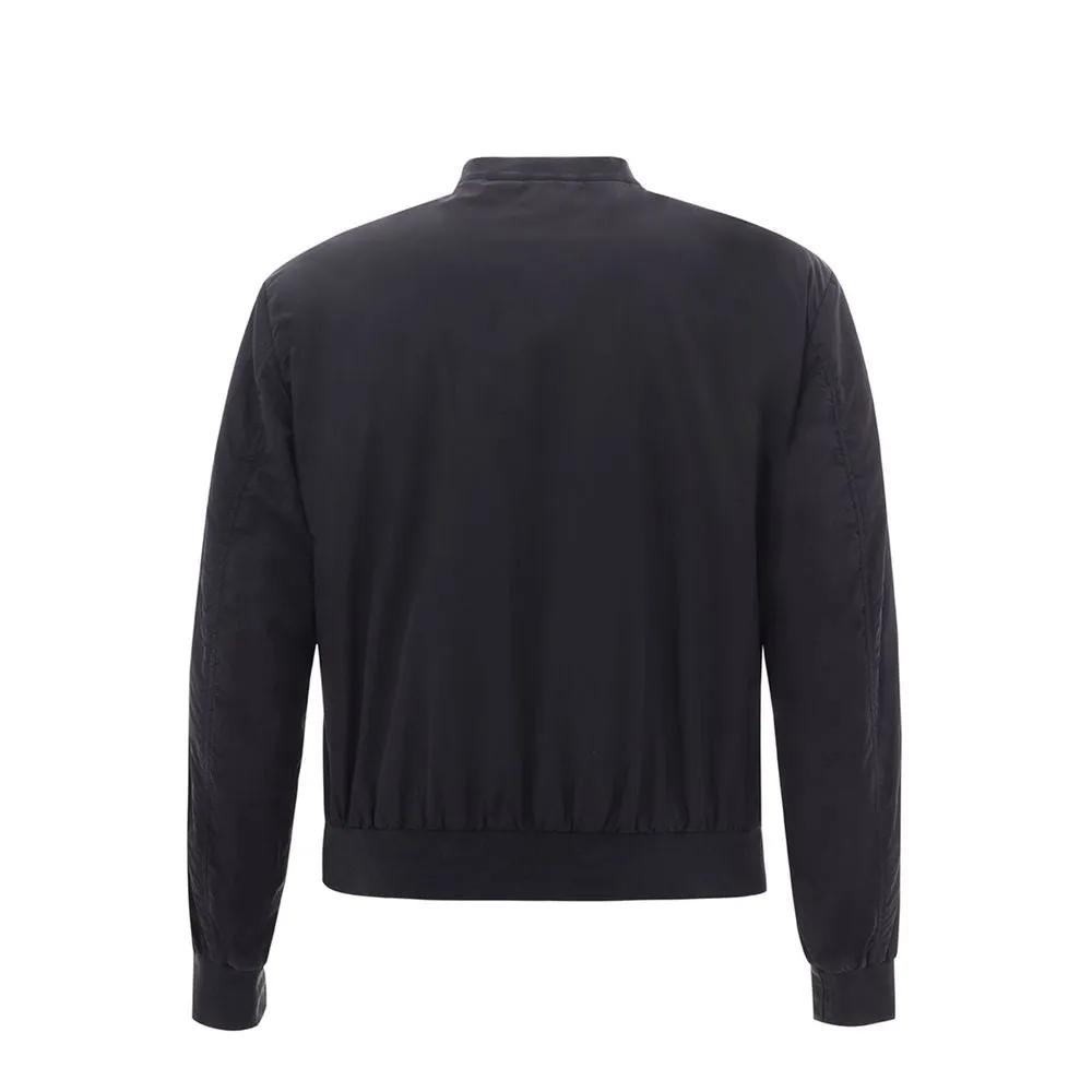 Elegant Black Polyamide Jacket sold by Louxly product image thumbnail 2