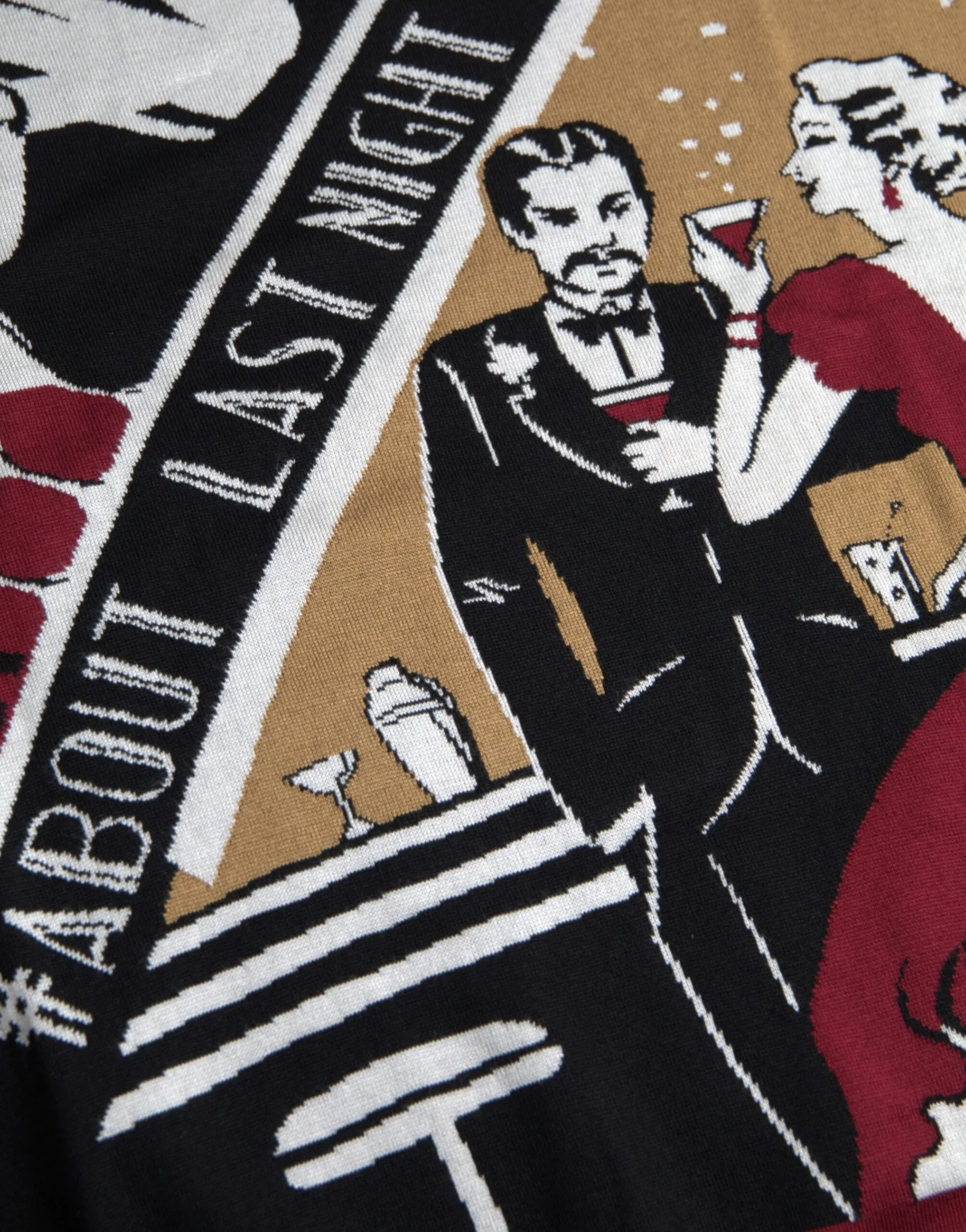 Multicolor Jazz Club Silk Pullover Sweater sold by Louxly product image thumbnail 4