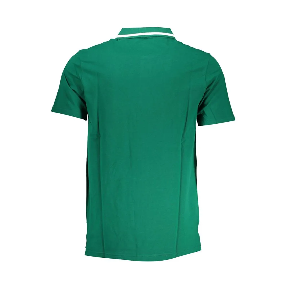 Classic Green Cotton Polo with Contrast Details sold by Louxly product image thumbnail 2