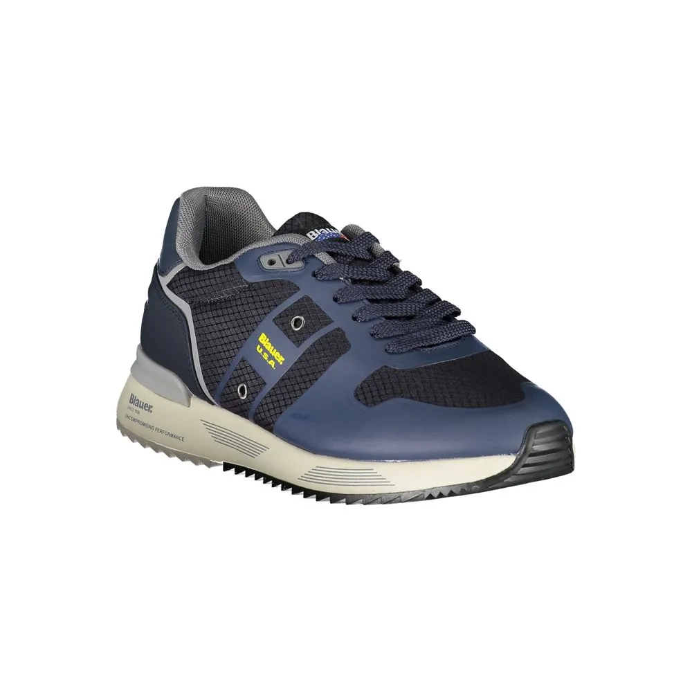 Dapper Blue Sneakers with Contrast Detailing sold by Louxly product image thumbnail 3
