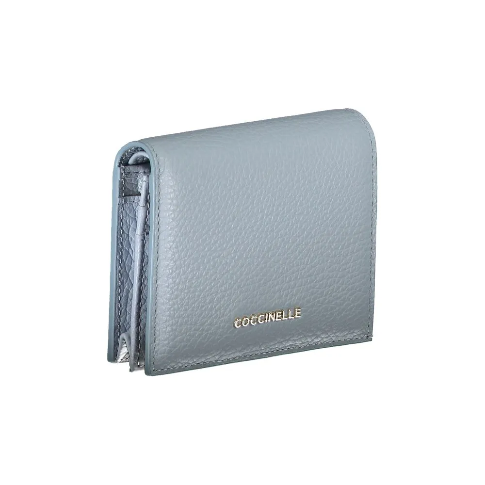 Light Blue Leather Wallet sold by Louxly product image thumbnail 3