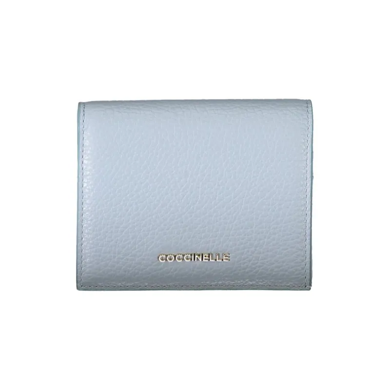 Light Blue Leather Wallet sold by Louxly