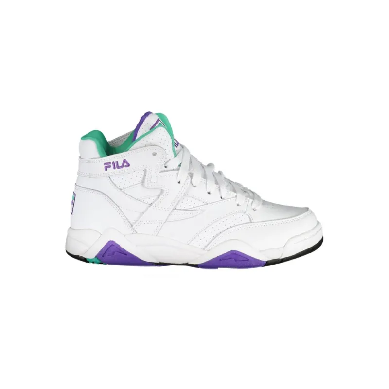 Chic White Laced Sports Sneakers with Contrast Accents sold by Louxly