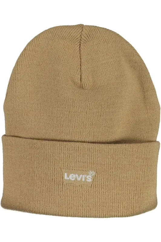 Beige Embroidered Logo Cap made by Levi's