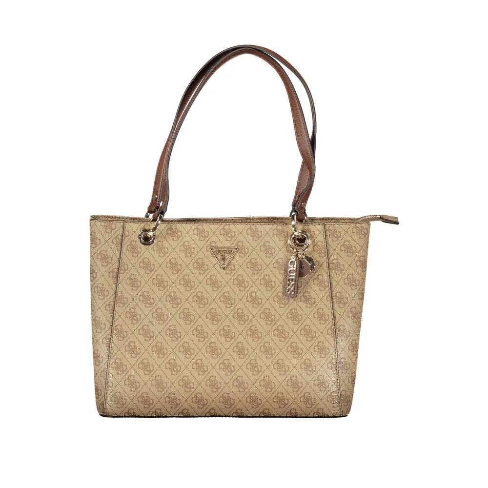 Beige Polyethylene Handbag sold by Louxly