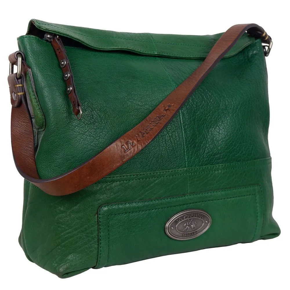 Green Leather Crossbody Bag sold by Louxly product image thumbnail 3