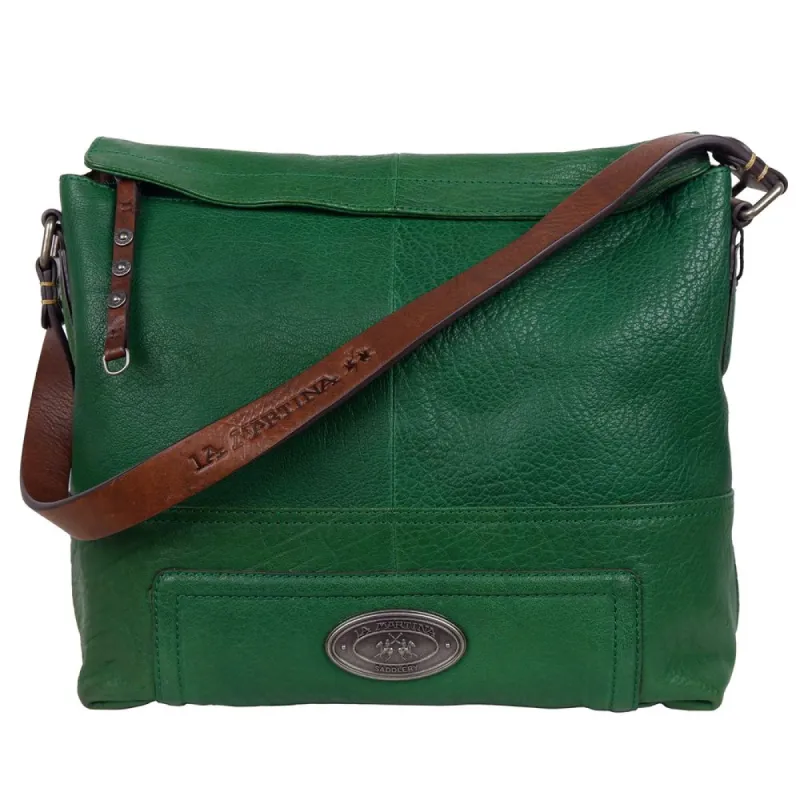 Green Leather Crossbody Bag sold by Louxly