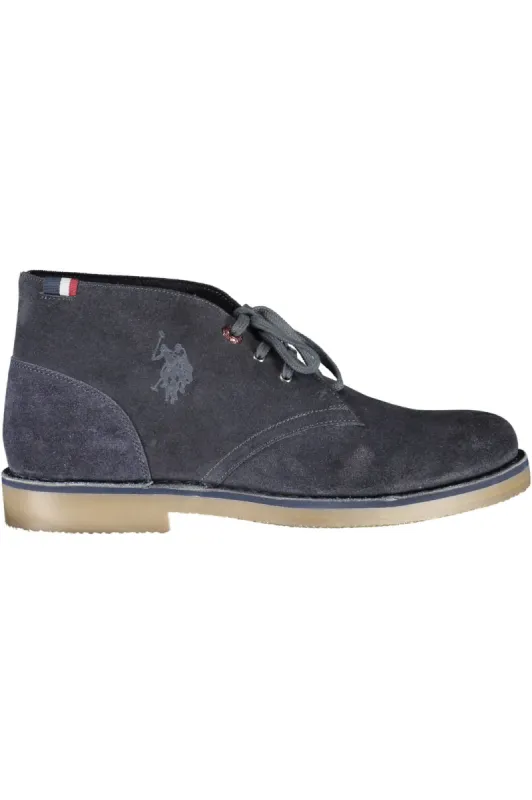 Blue Leather Men Ankle Boot sold by Louxly