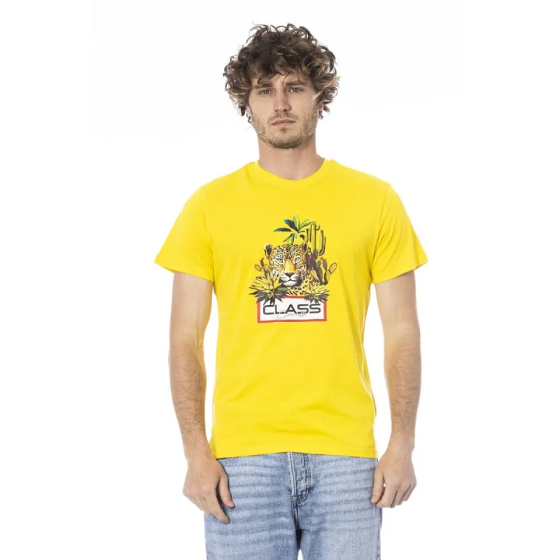 Yellow Cotton Men T-Shirt sold by Louxly