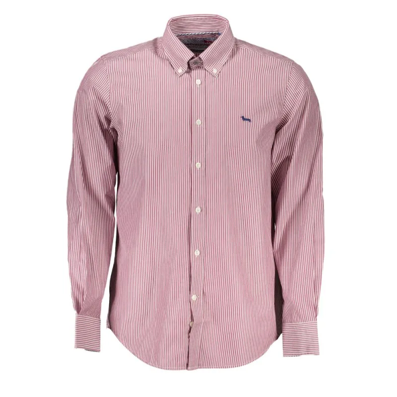 Elegant Pink Narrow Fit Long Sleeve Shirt sold by Louxly