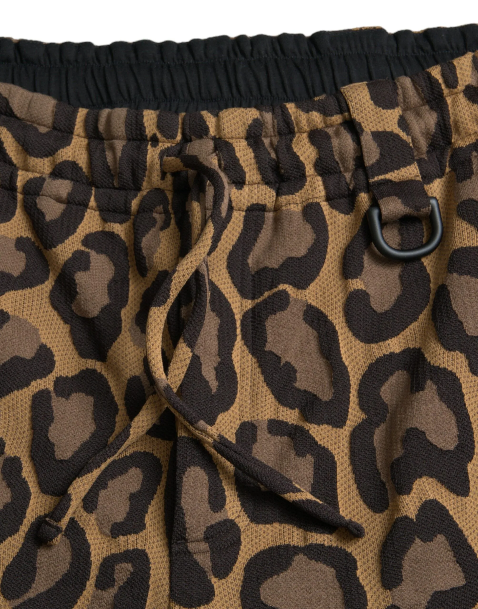 Brown Leopard Print Polyester Jogger Pants sold by Louxly product image thumbnail 5