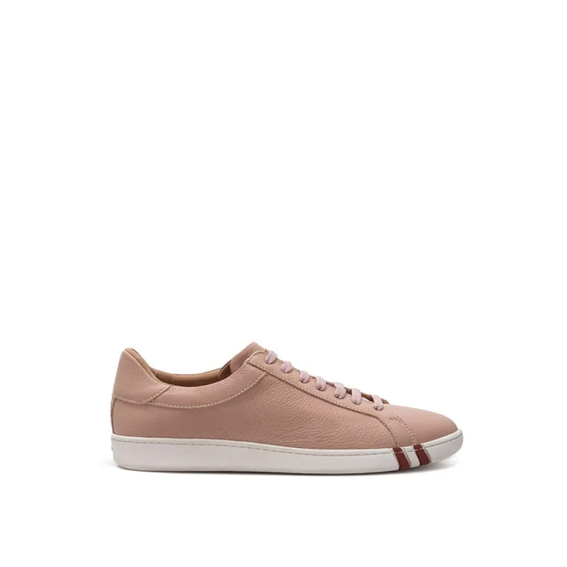 Elegant Pink Leather Sneakers sold by Louxly