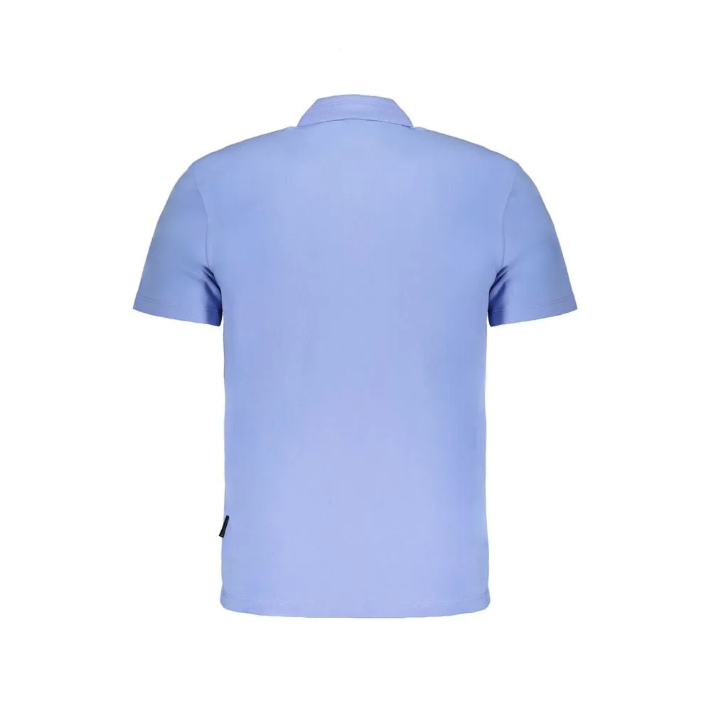 Light Blue Cotton Polo Shirt sold by Louxly product image thumbnail 2