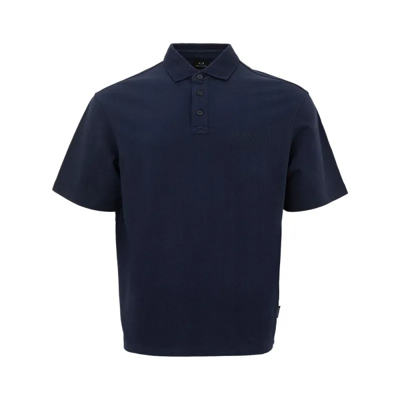 Sleek Blue Cotton Polo Shirt for Men sold by Louxly