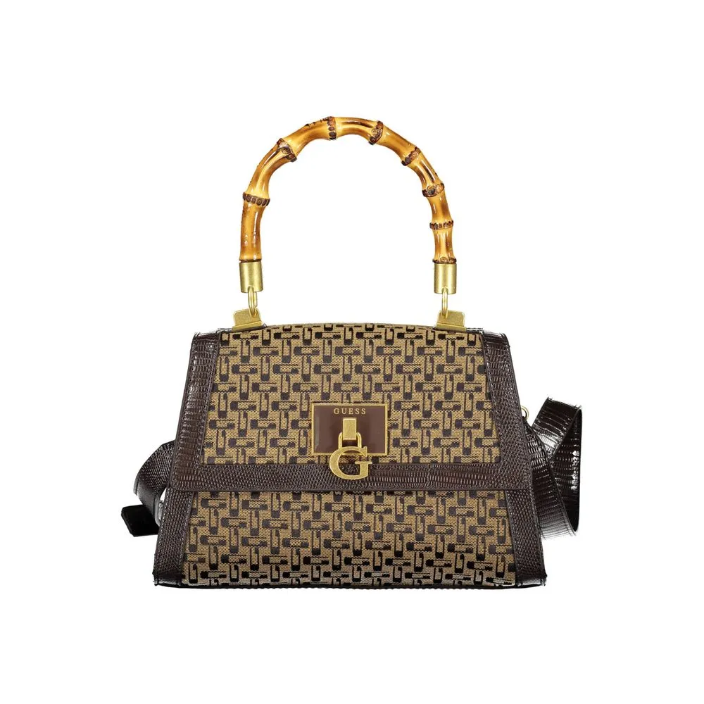 Brown Cotton Handbag sold by Louxly