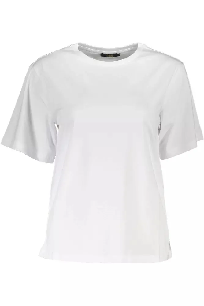 White Cotton Women T-Shirt sold by Louxly