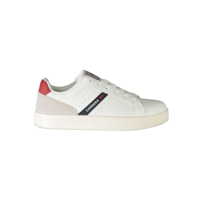 White Polyester Sneaker sold by Louxly