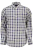 Refined Blue Cotton Long Sleeve Shirt sold by Louxly