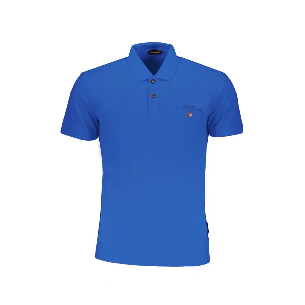 Blue Cotton Polo Shirt sold by Louxly