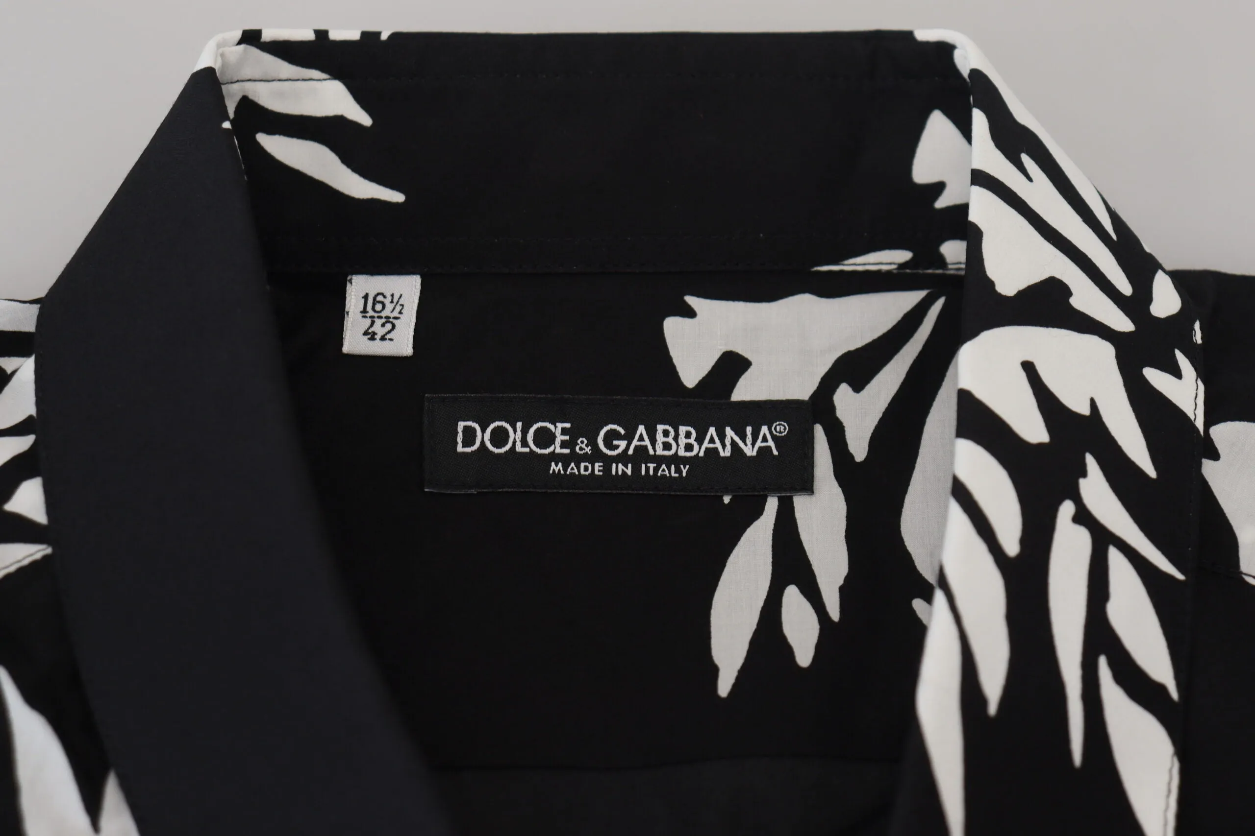 Elegant Black Palm Tree Print Casual Shirt sold by Louxly product image thumbnail 3