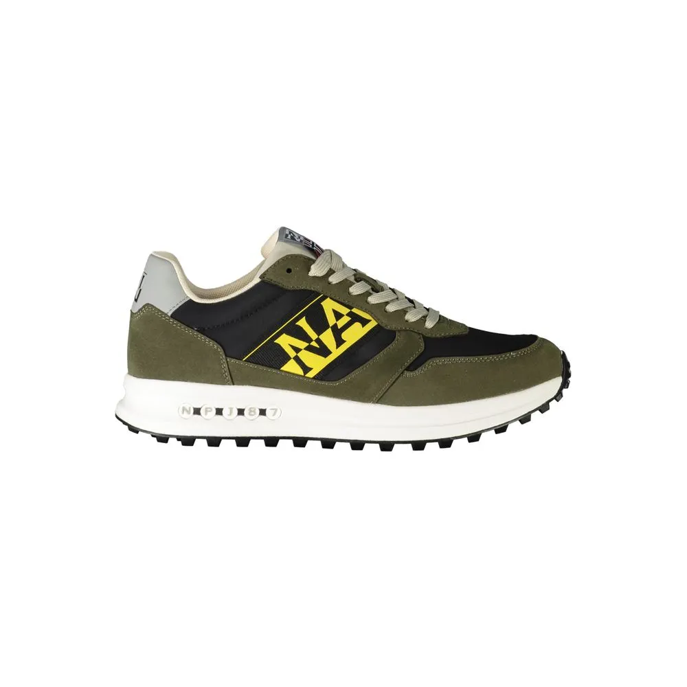 Green Polyester Sneaker sold by Louxly