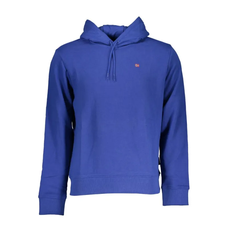 Chic Blue Hooded Long Sleeve Sweatshirt sold by Louxly