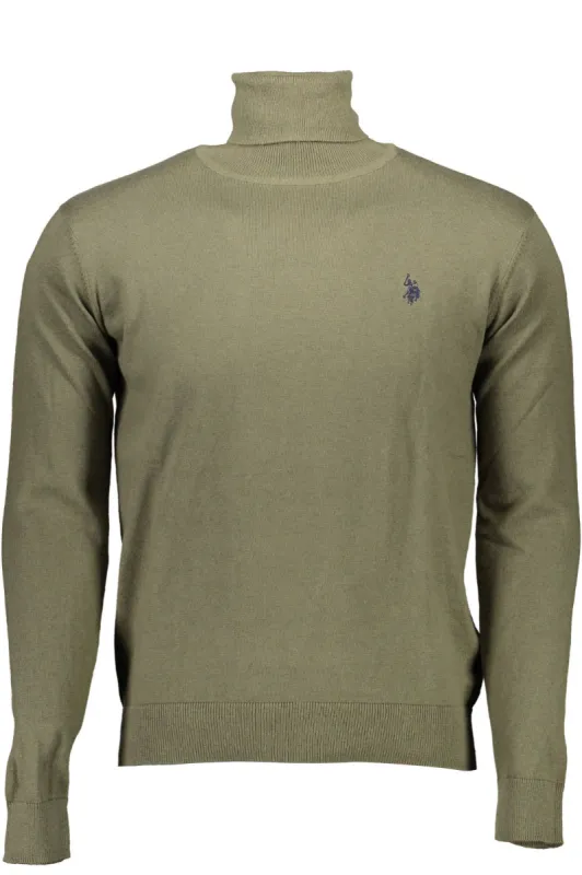 Green Cotton Men Sweater sold by Louxly