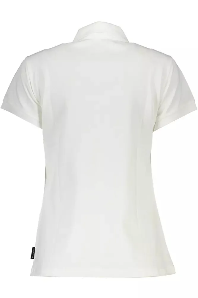 White Cotton Women Polo Shirt sold by Louxly product image thumbnail 2