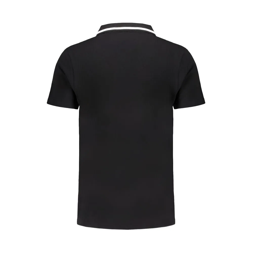 Black Cotton Polo Shirt sold by Louxly product image thumbnail 2