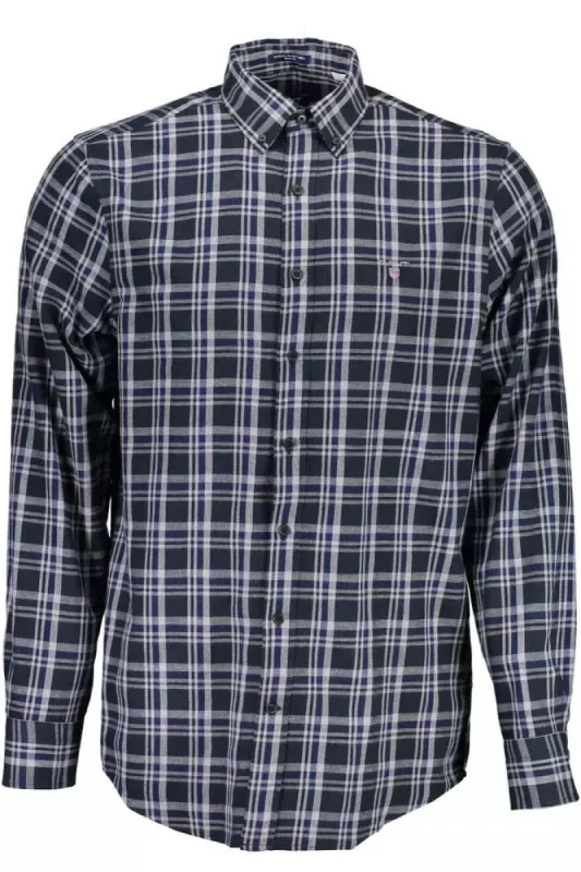 Blue Cotton Men Shirt sold by Louxly